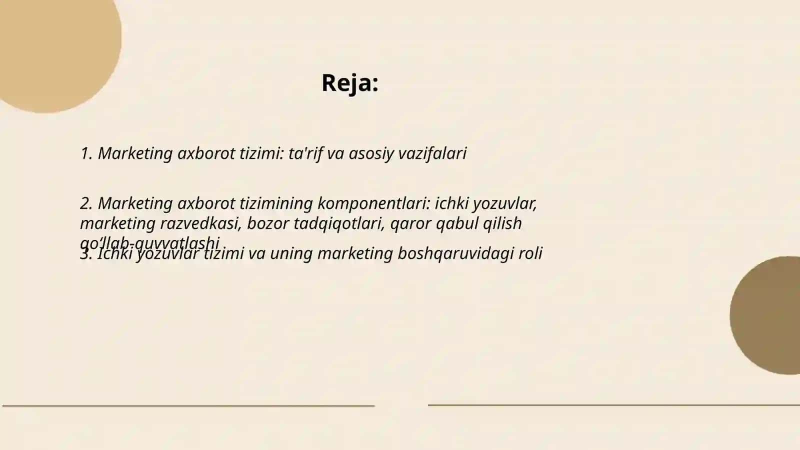 Marketing axborot tizimi 2
