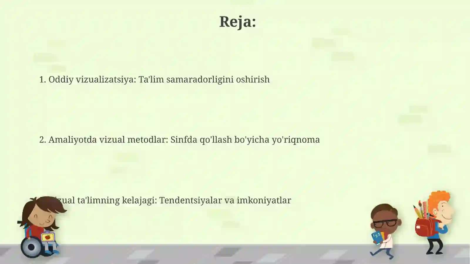 Masalalarni sodda grafiklar, diagrammalar, jadvallar orqali o'qitish metodikasi 2