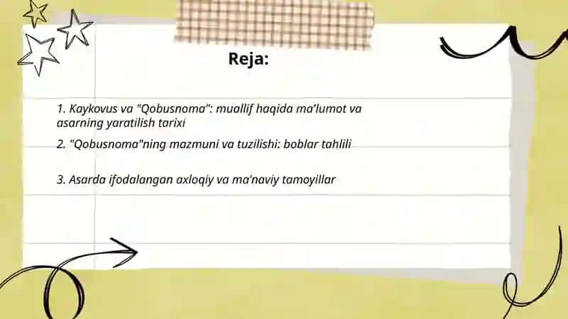 Qobusnoma 2