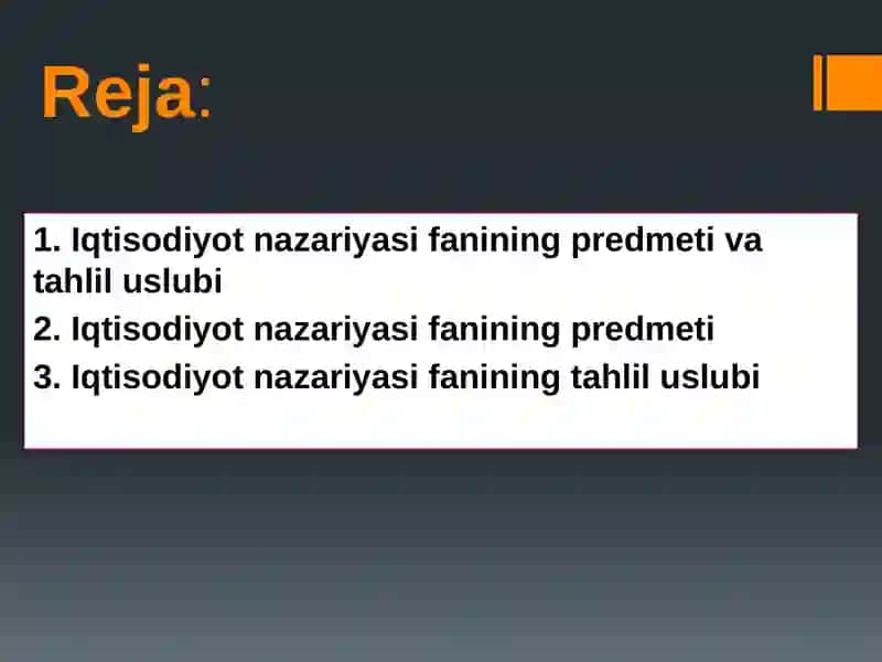 Iqtisodiyot nazariyasiuning moxiyati va mazmuni 2