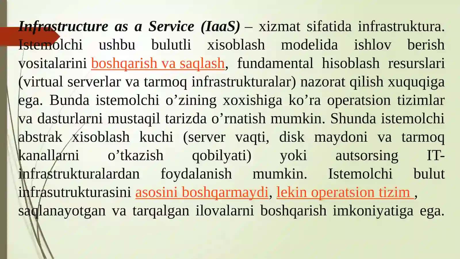 Infrastructure as a Service (IaaS) 2