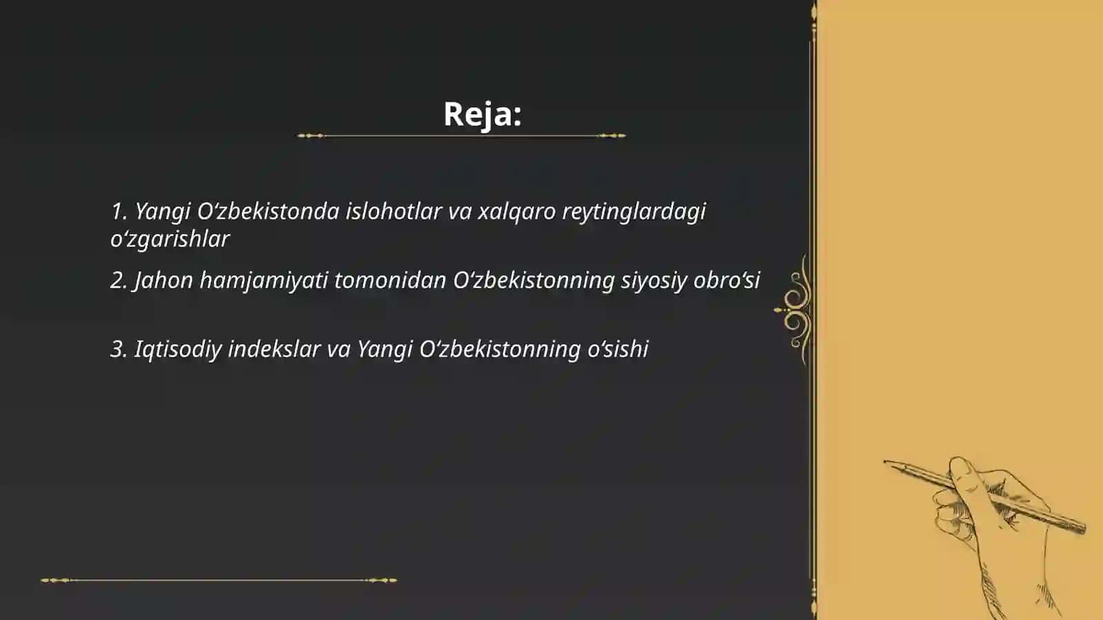 O‘zbekiston va jahon hamjamiyati 2