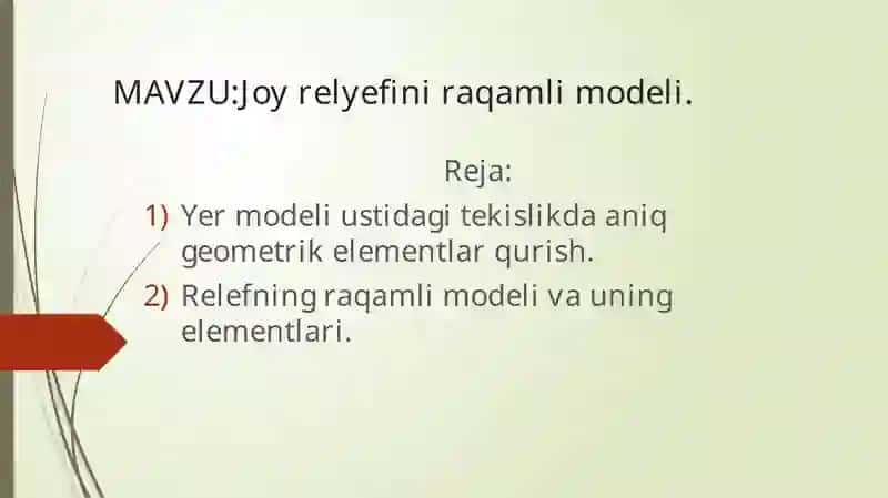 Joy relyefini raqamli modeli 2