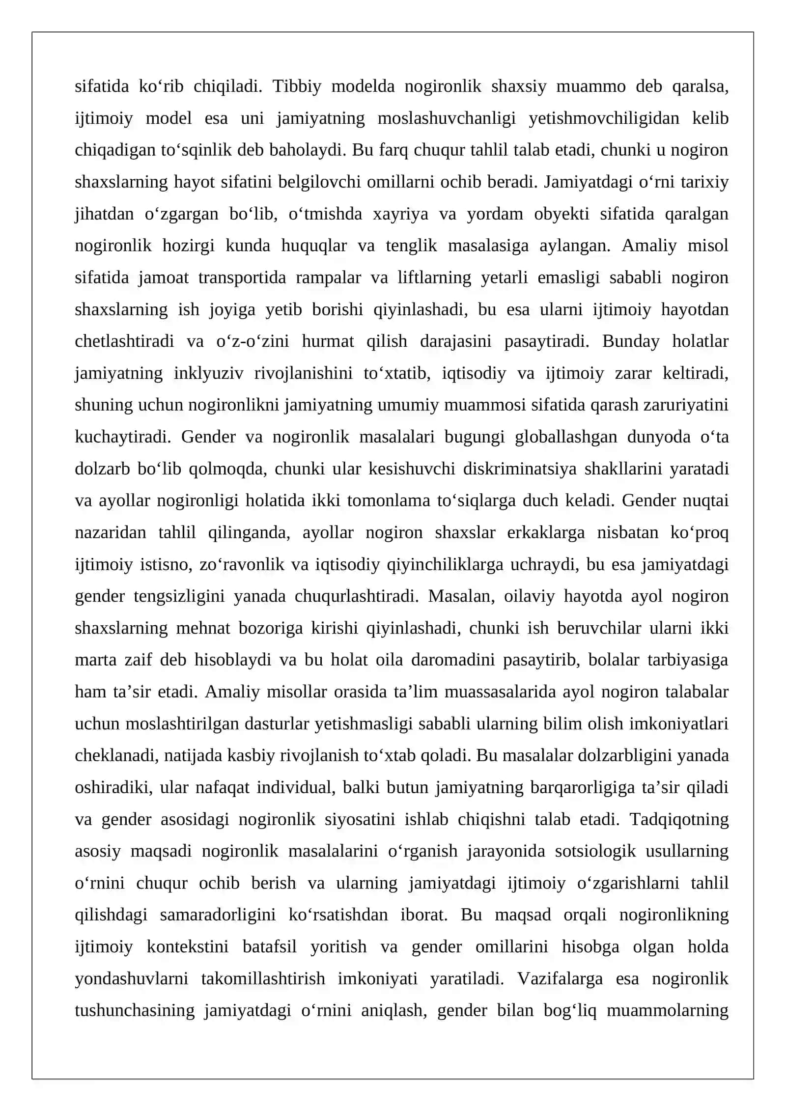 Nogironlik masalalarini o‘rganishda sotsiologik usullarning o‘rni 2