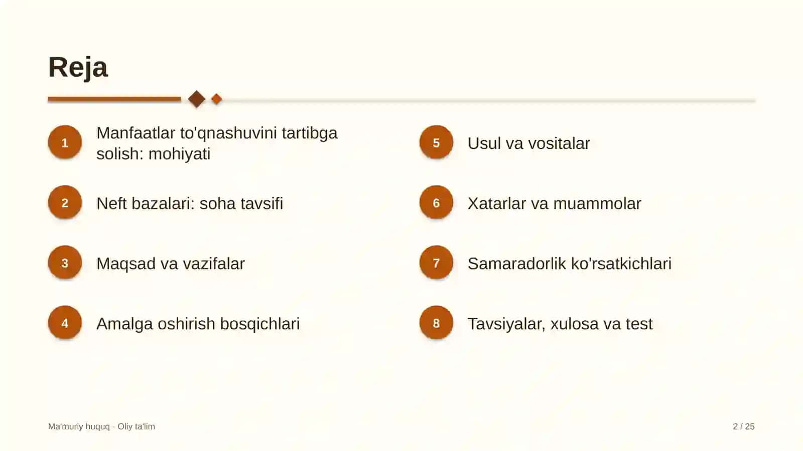 neft bazalarida manfaatlar to'qnashuvini tartibga solish 5007 2