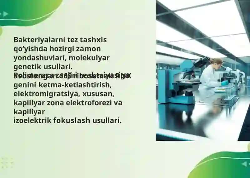 Mavzu: Bakteriyalar va ularning tashxisdagi ahamiyati 2