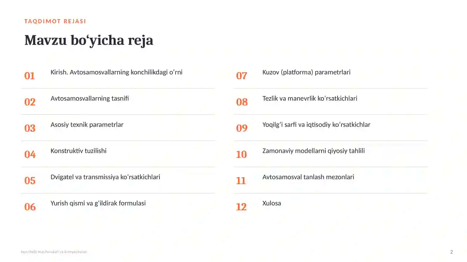 Konchilik mashinalari va komplexlari 2