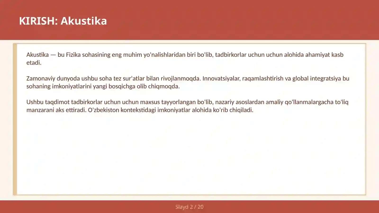 Akustika 2