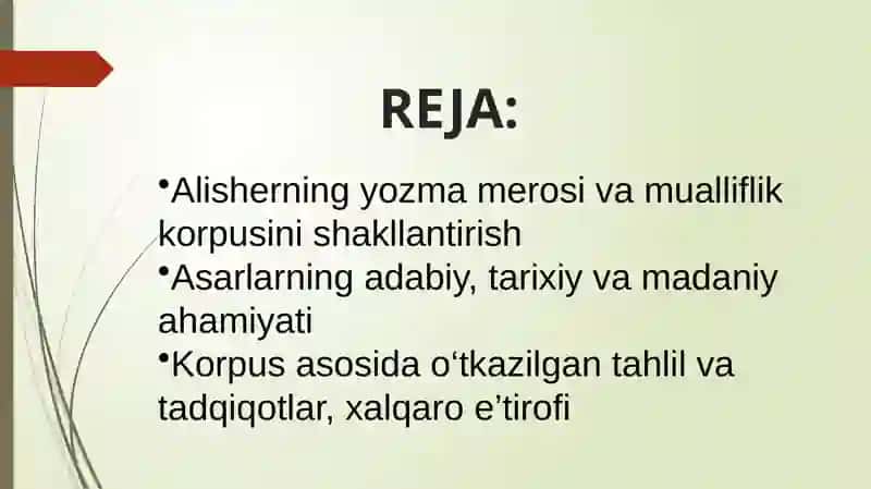 Alisher mualliflik korpusi 2