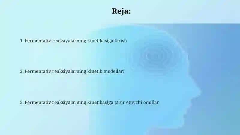 Fermentativ reaksiyalar kinetikasi 2