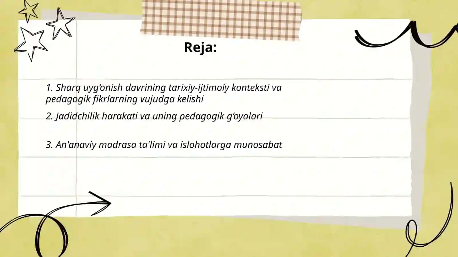 Sharq uyg‘onish davrida pedagogik fikrlarning rivojlanishi 2