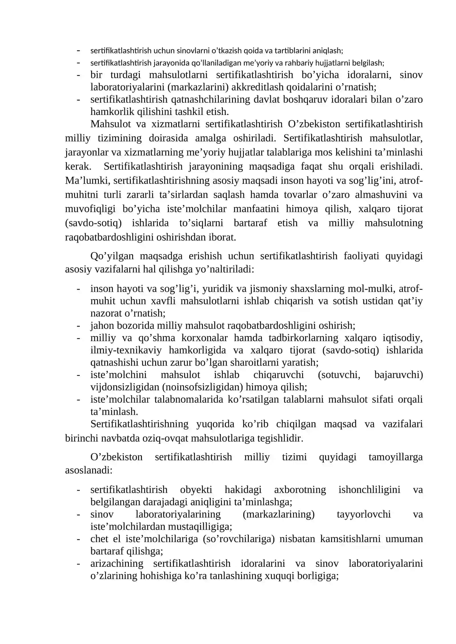 Sertifikatlashtirish asoslari 2