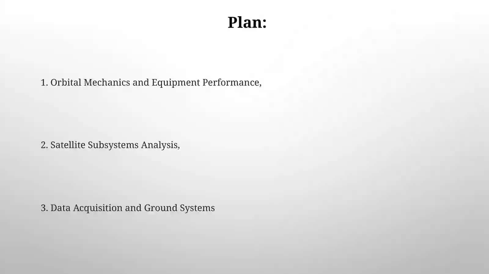 Artificial Earth Satellites Equipment Analysis 2