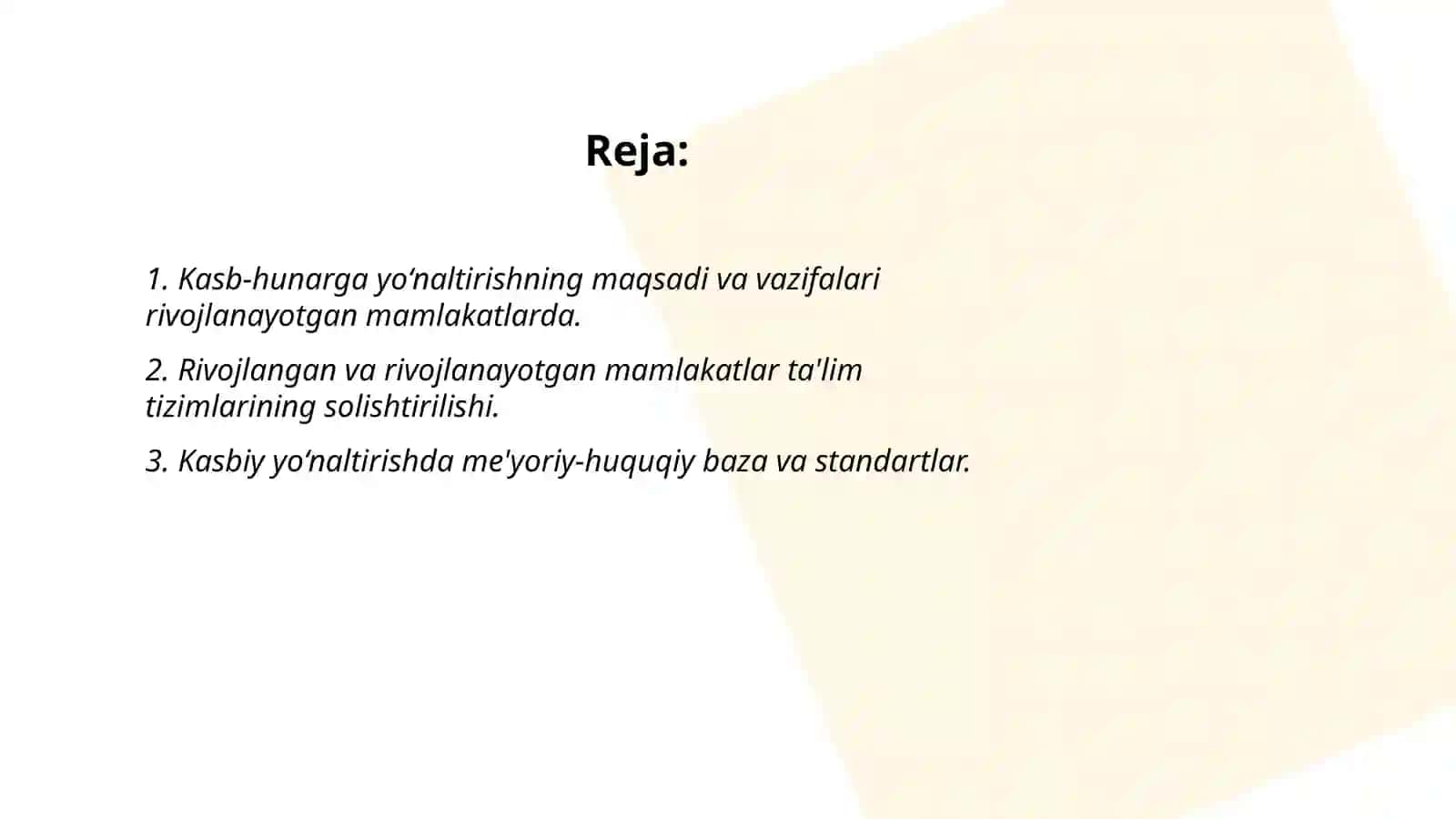 Rivojlangan mamlakatlarda kasb-hunarga yo’naltirish ishlari uning tashkiliy-metodik hususiyatlari 2