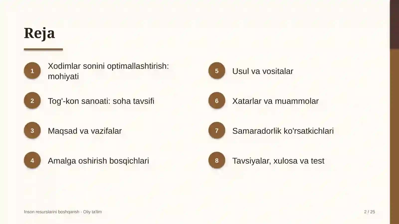 Tog'-kon sanoatida xodimlar sonini optimallashtirish 2