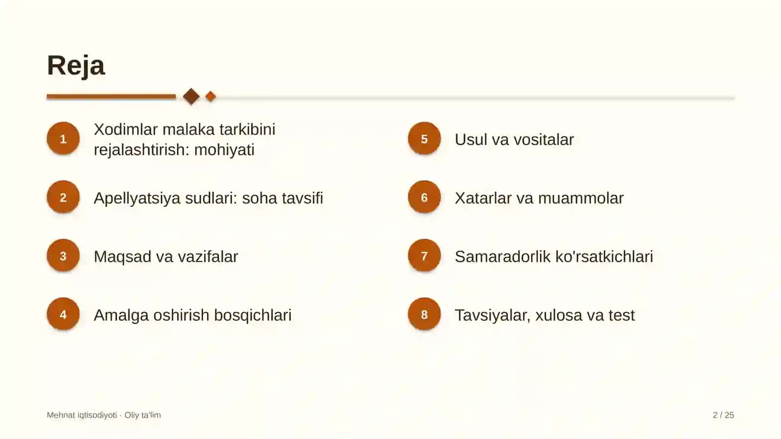 Apellyatsiya sudlarida xodimlar malaka tarkibini rejalashtirish 2