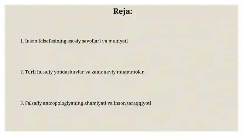 Inson falsafasi (falsafiy antrapologiya) 2
