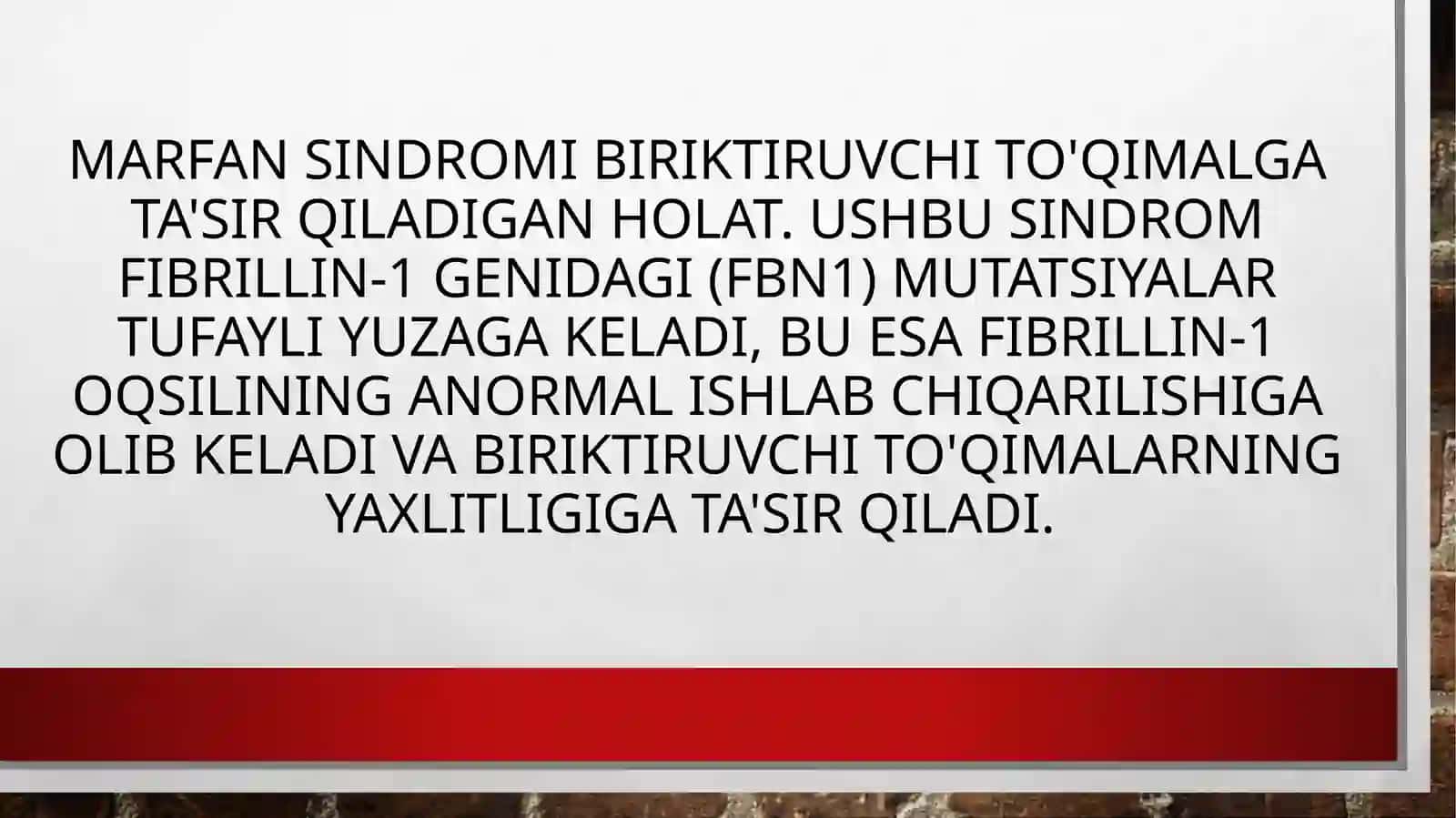 MARFAN SINDROMI 2