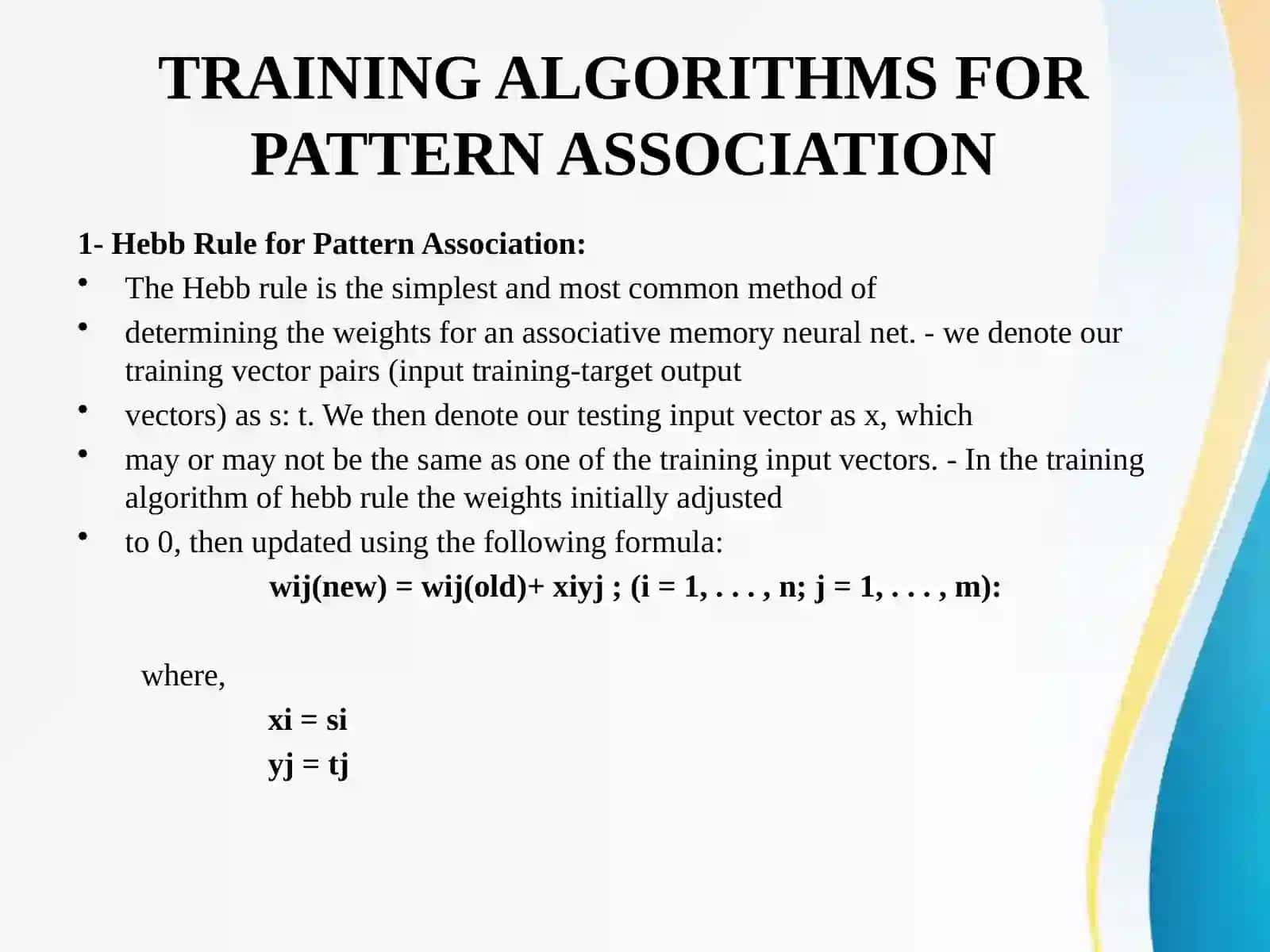 Pattern Association 2