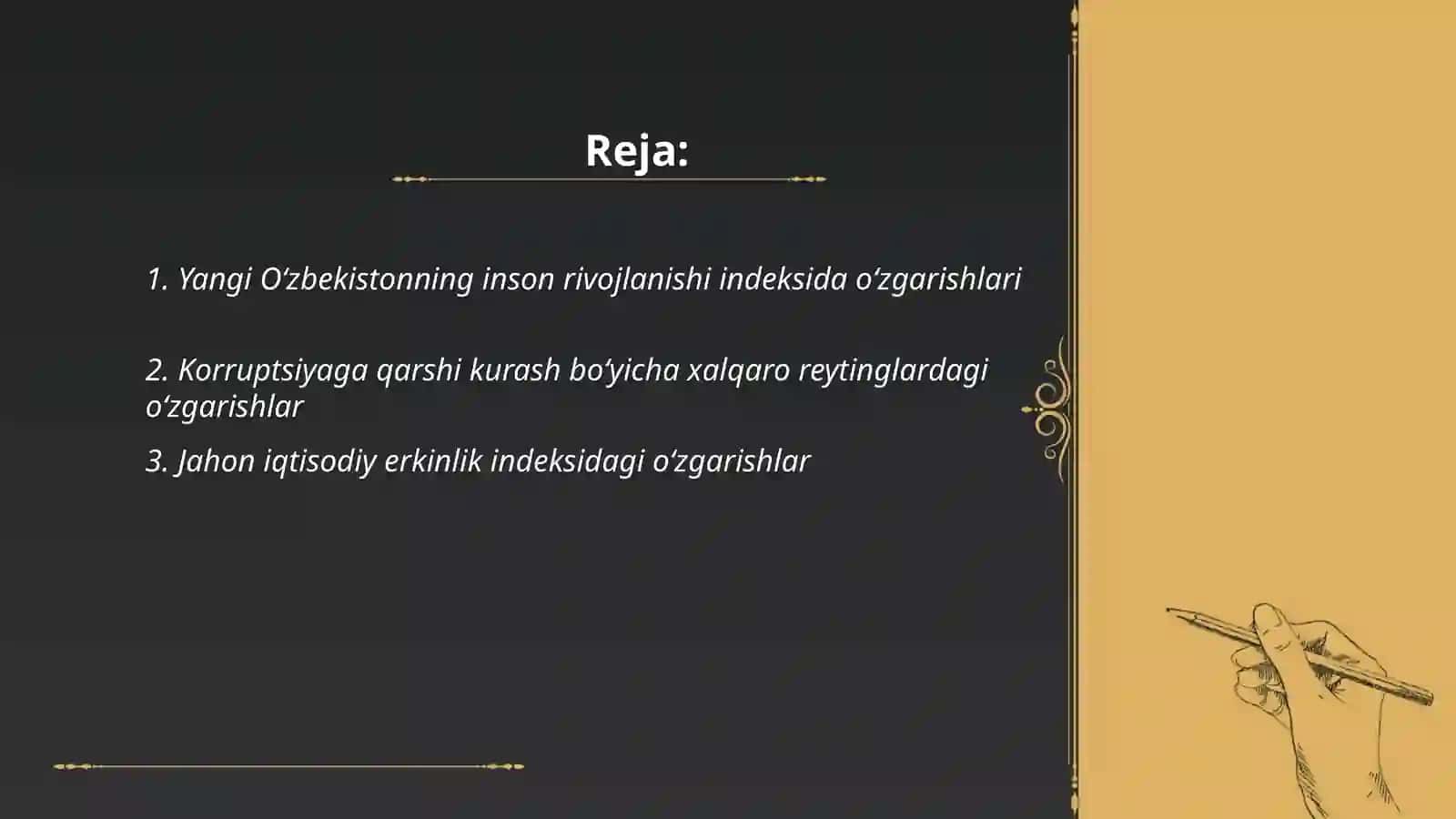 Yangi O‘zbekistonning inson rivojlanishi indeksida o‘zgarishlari 2