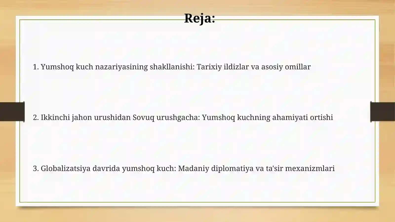 Yumshoq kuch nazariyasining tarixiy asoslari 2
