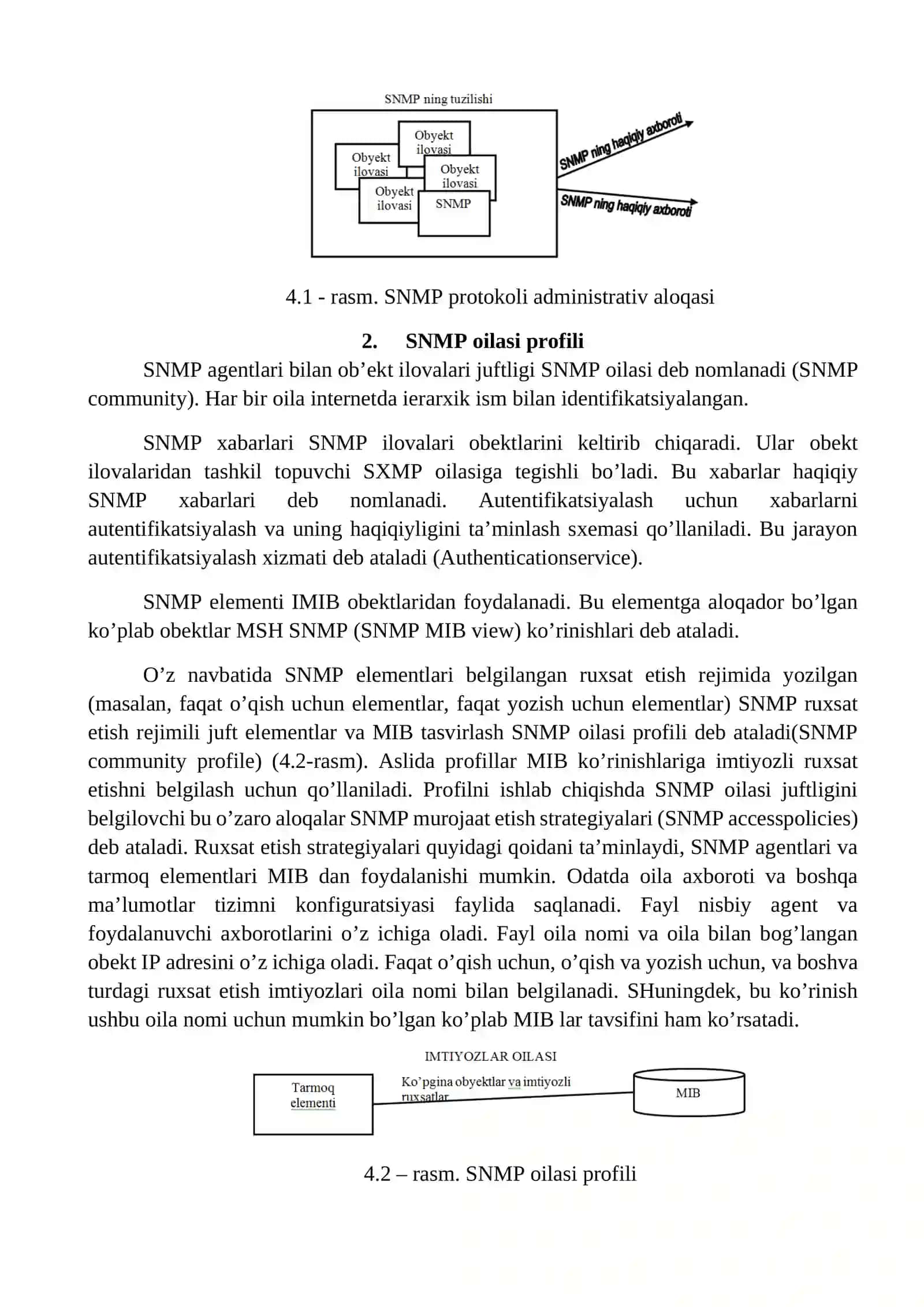 SNMP protokoli, asosiy xususiyatlari va modeli 2
