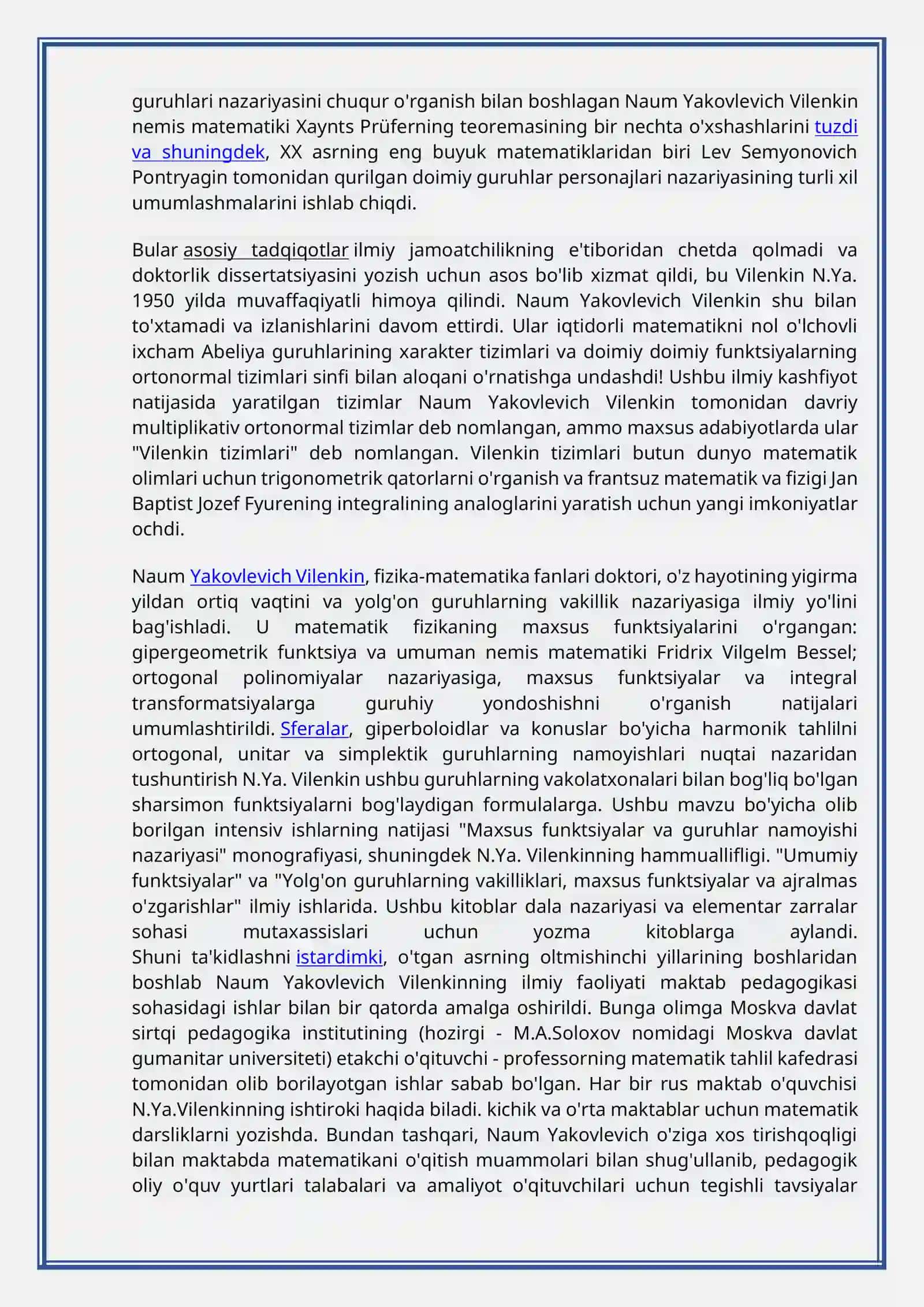 N.YA.VILENKINNING «TO‘PLAMLAR HAQIDAGI HIKOYALAR» KITOBINI O‘RGANISH 2