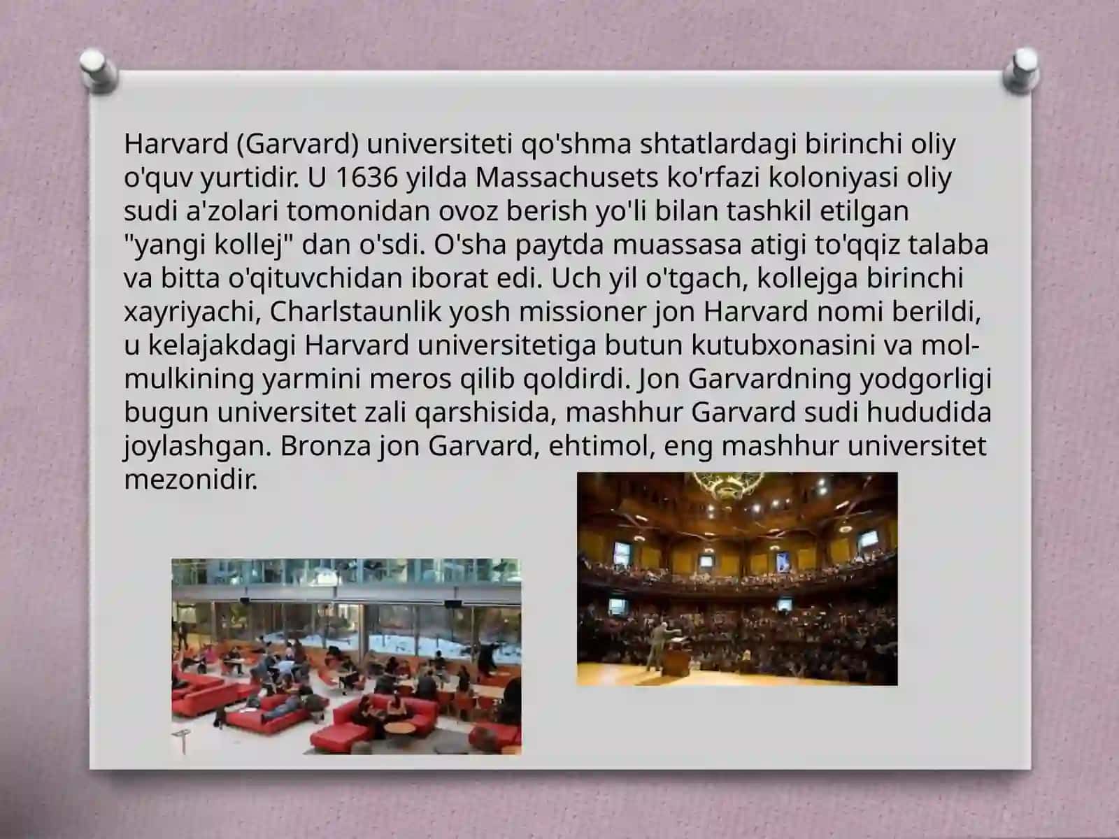 Garvard universitetida sotsiologiya fanining rivojlanishi 2