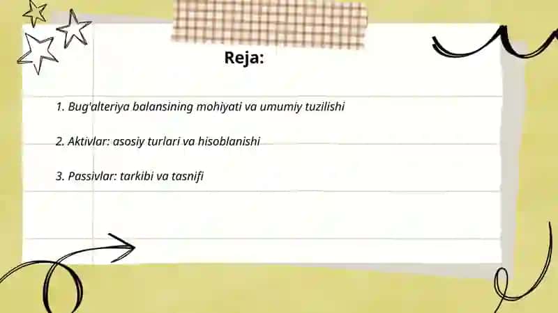Bug'alteriya balansining tuzilishi 2