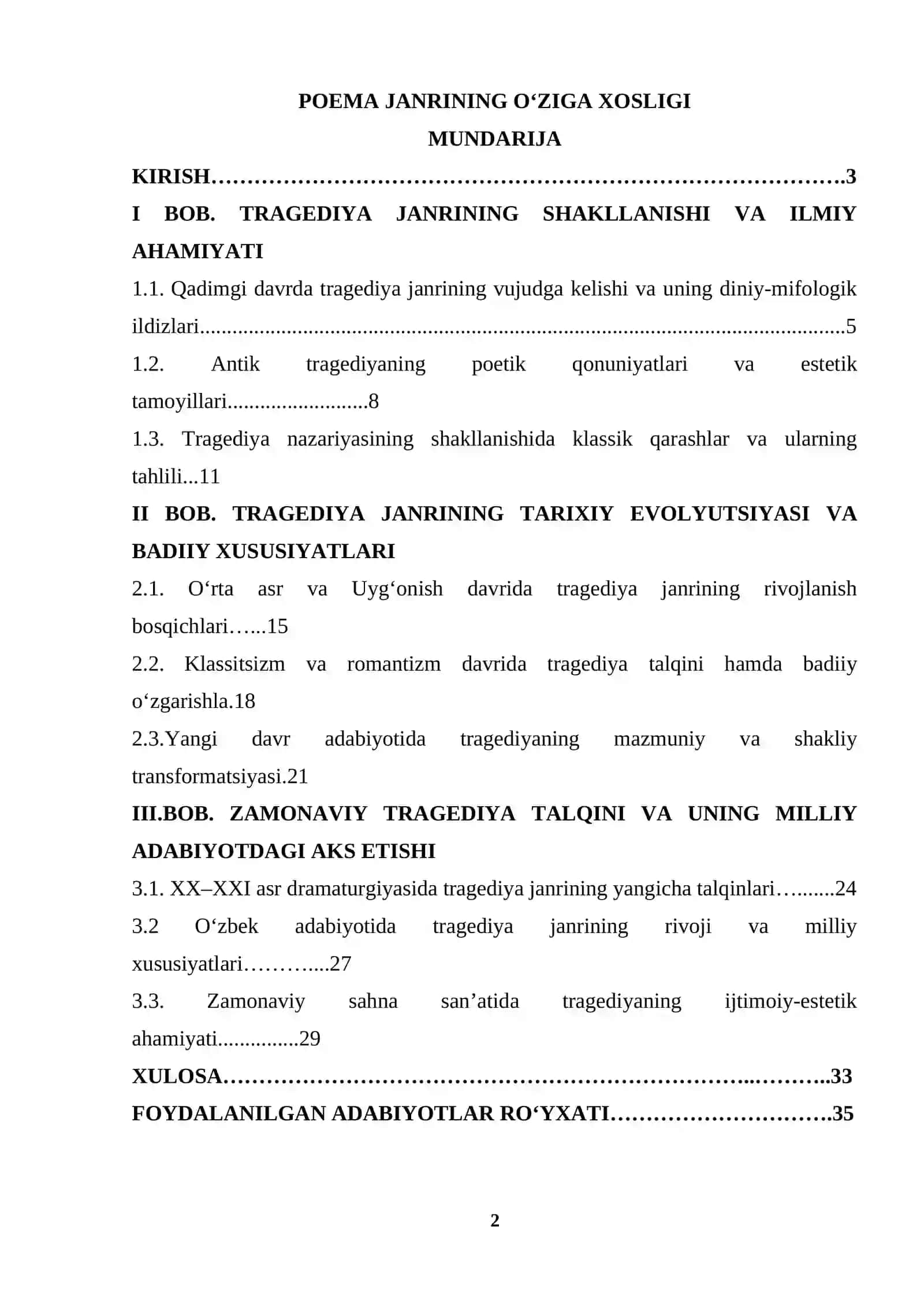 Filologiya va tillarni oʻqitish (oʻzbek tili) - Poema janrining o‘ziga xosligi 2