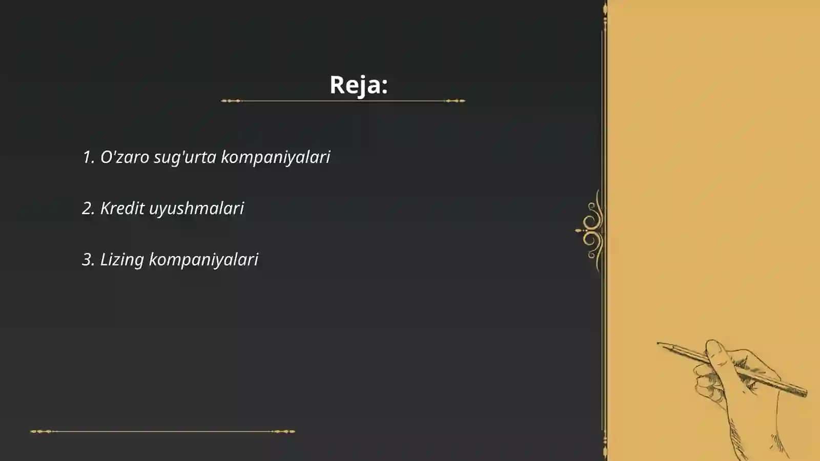 O'zaro sug'urta kompaniyalari 2