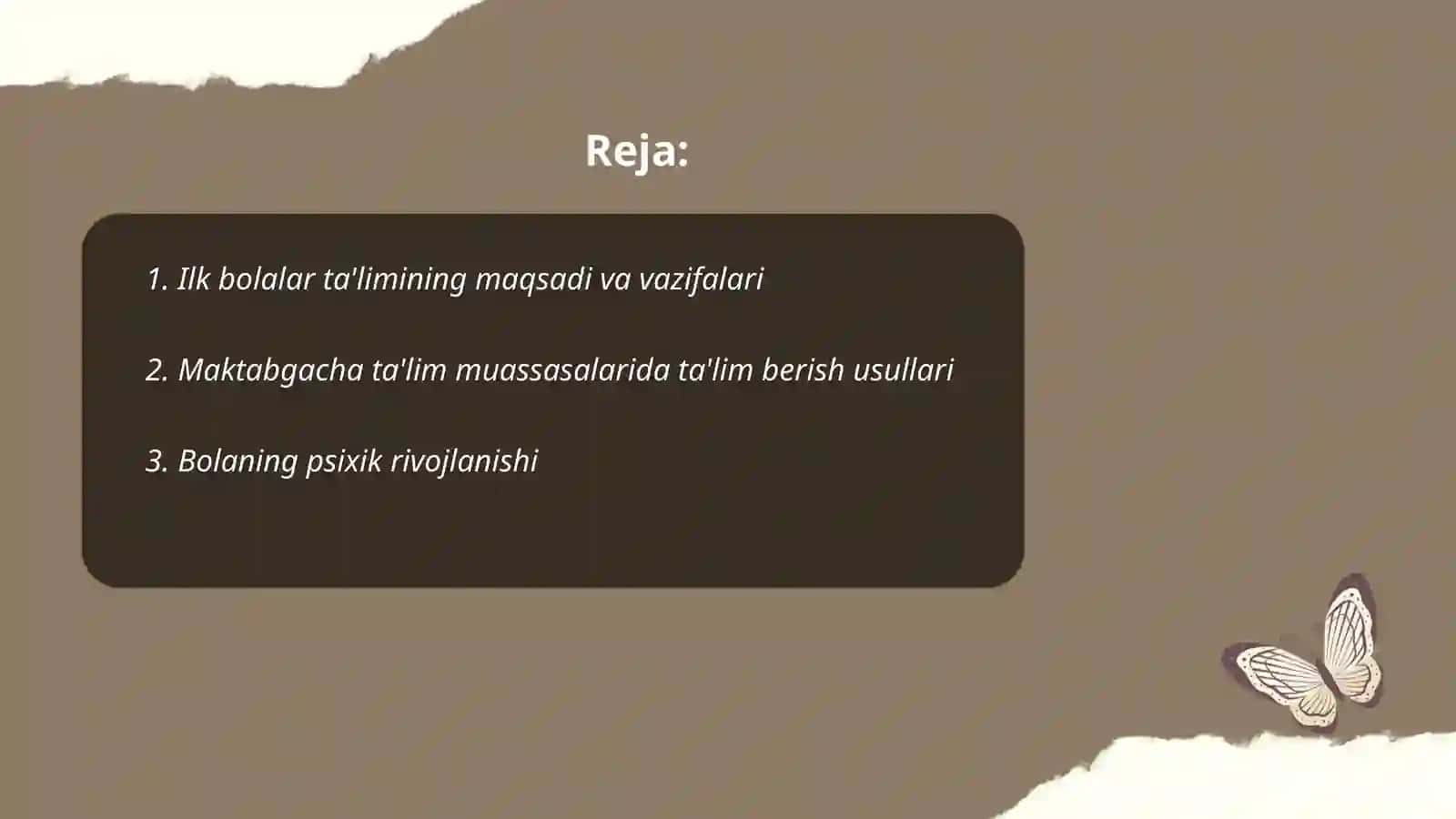 Ilk va Maktabgacha Bolalar Rivojlanishi 2