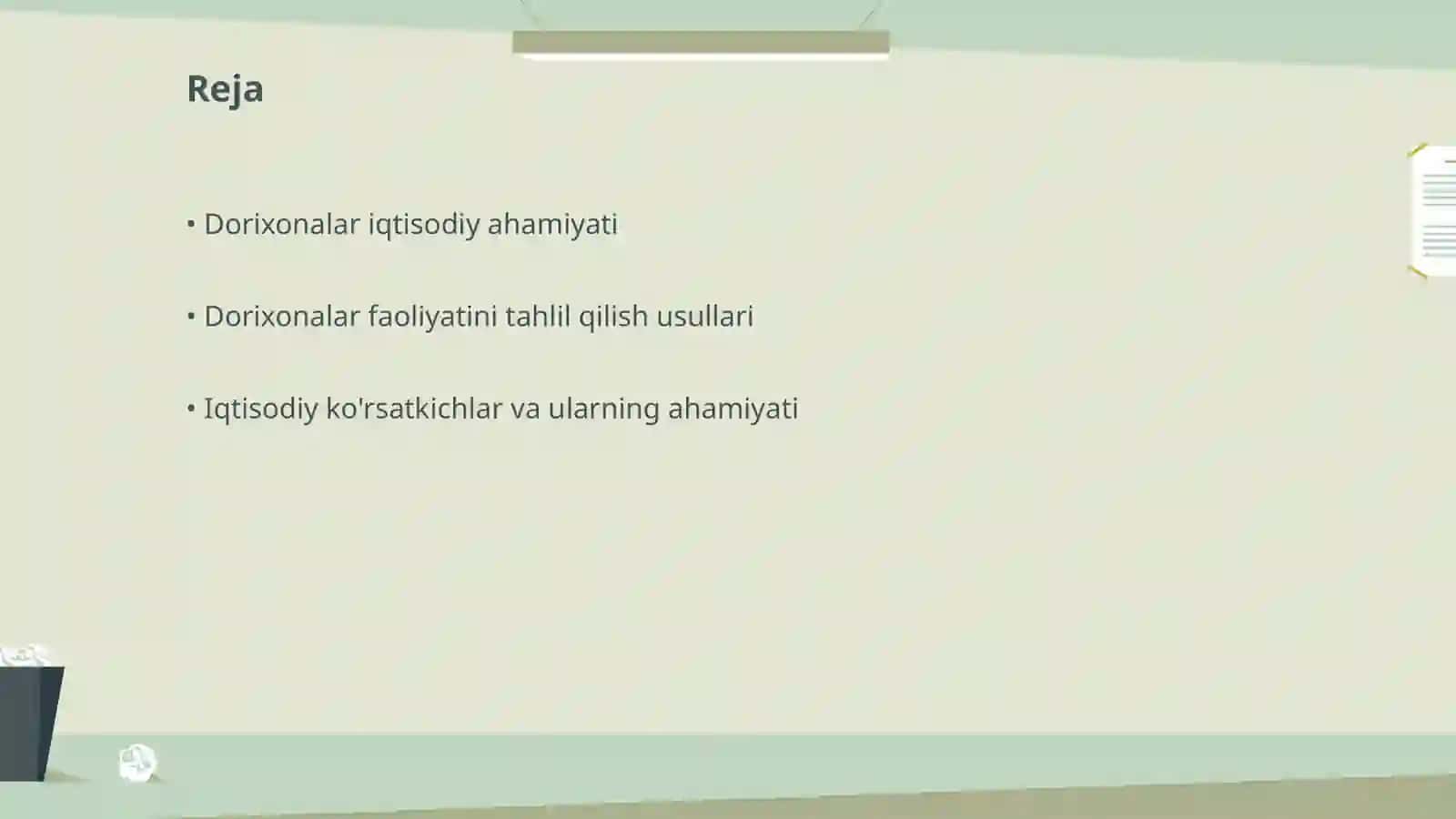 Dorixonalar faoliyatining iqtisodiy tahlil manbalari 2