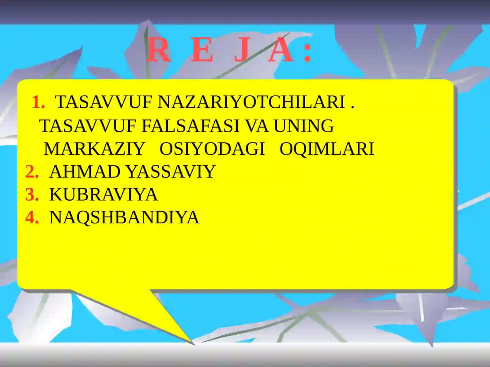 Yassaviya, Kubraviya, Naqshbandiya Tariqatlari 2