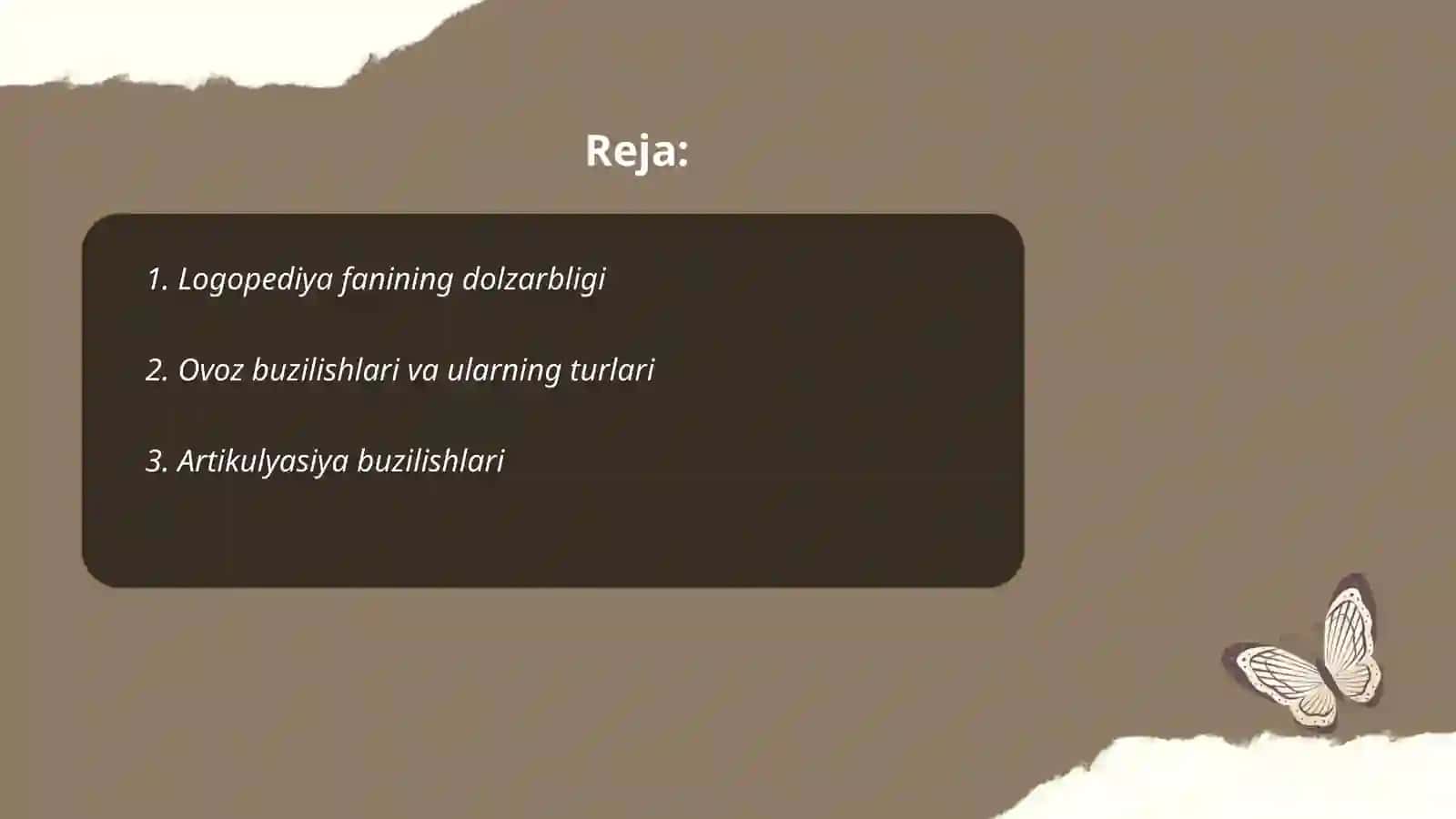Logopediya va uning turlari 2