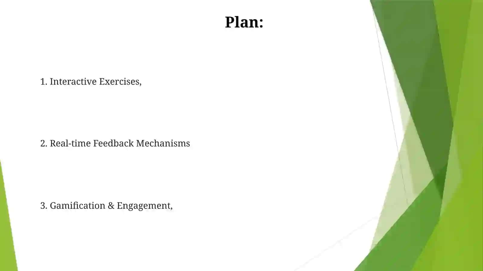 Interactive methods 2