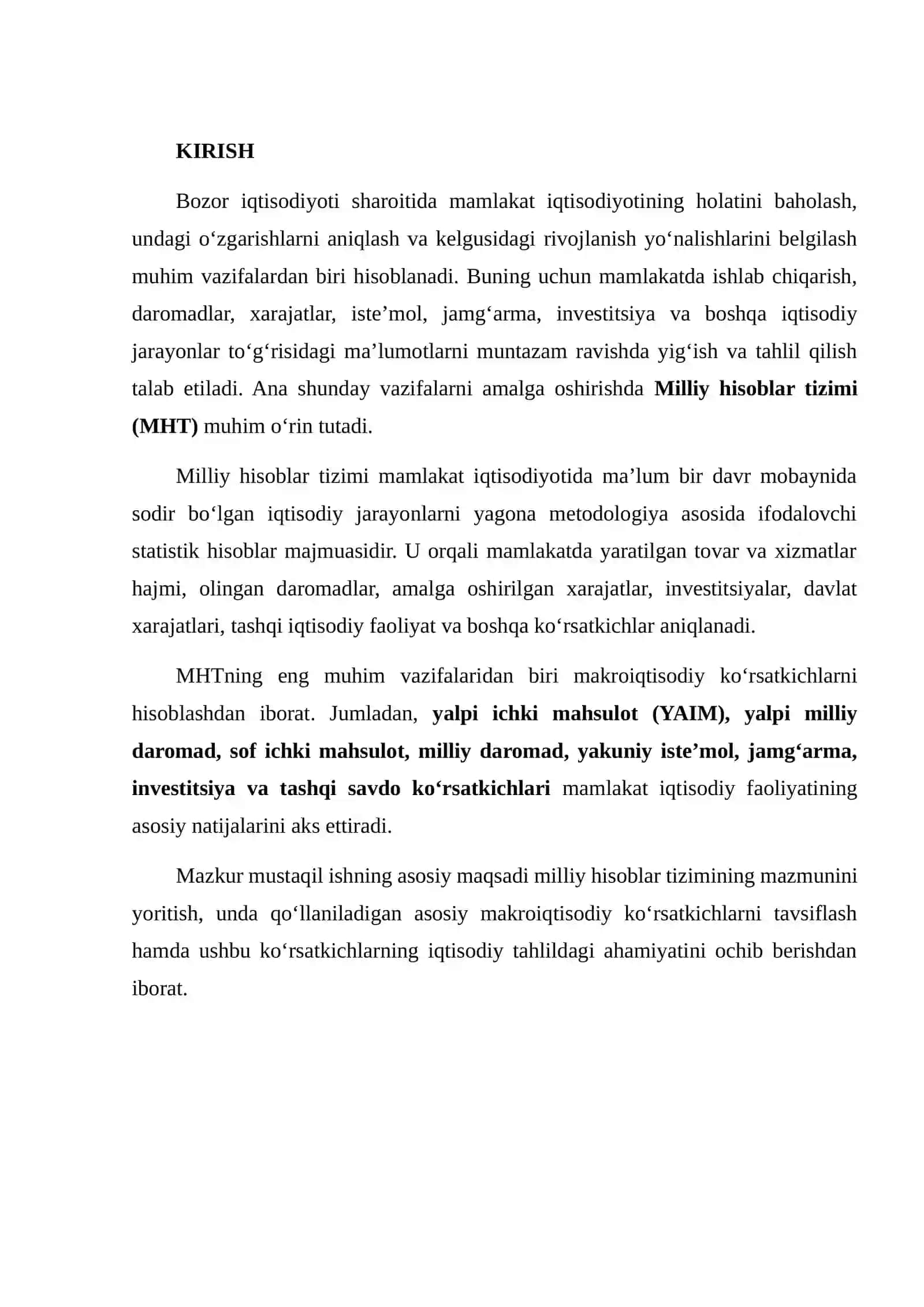 MILLIY HISOBLAR TIZIMIDA MAKROIQTISODIY KO‘RSATKICHLAR 2
