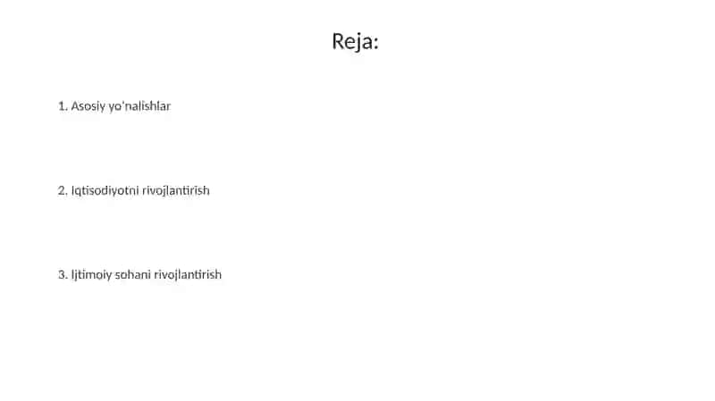 2017-2021 O‘zbekiston Respublikasi rivojlantirishning Harakatlar strategiyasi 2