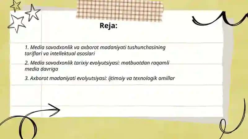 Media savodxonlik va axborot madaniyati tushunchasi evolyutsiyasi va dialektikasi 2