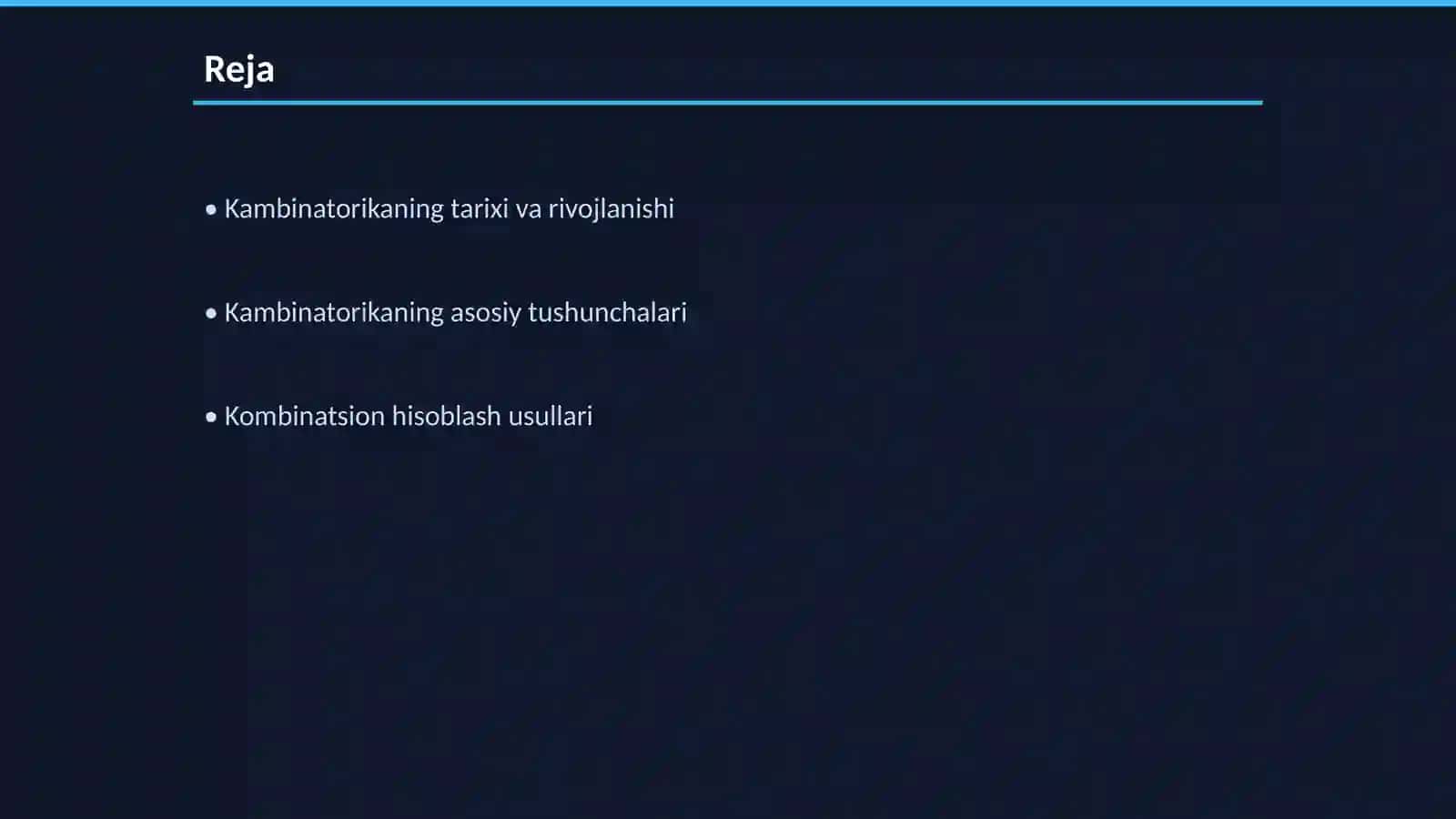 Qiziqarli kambinatorika 2