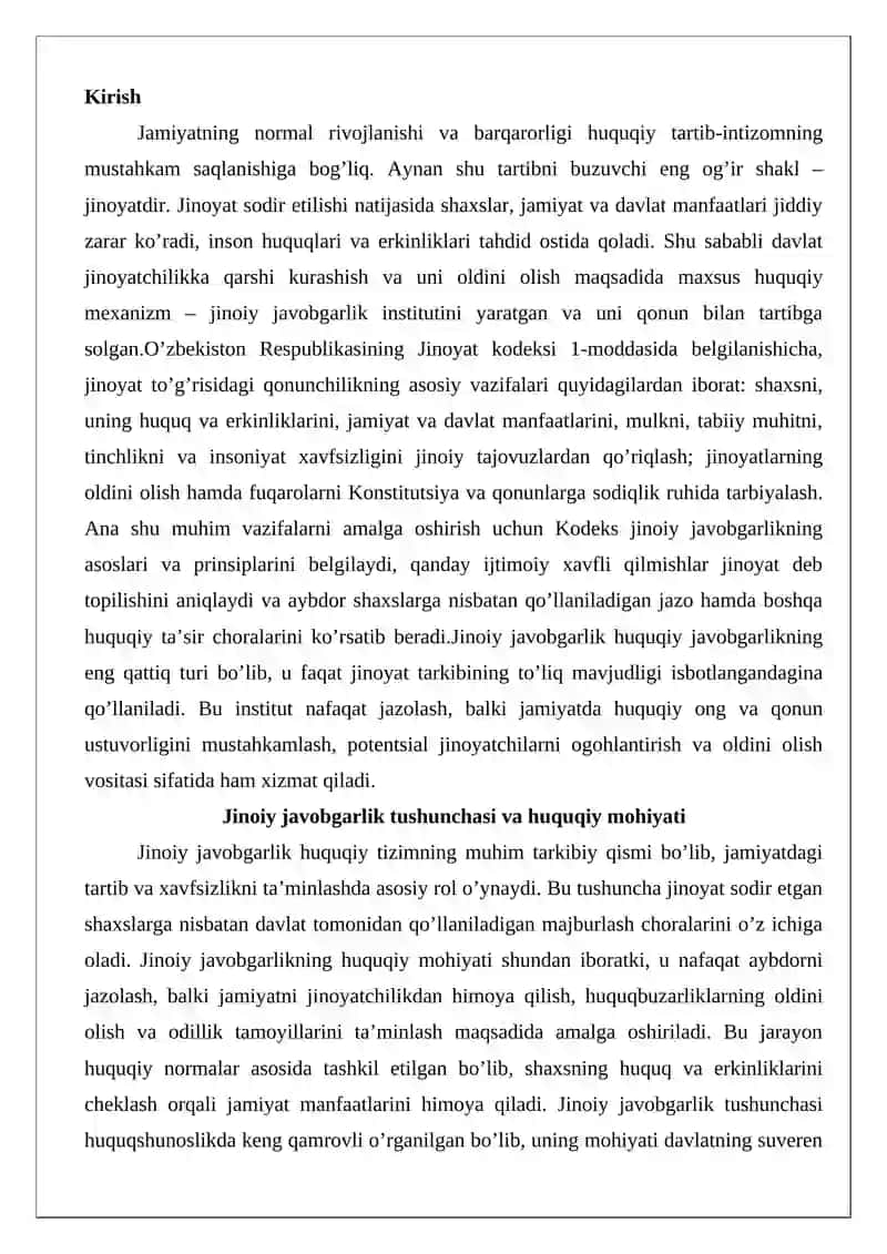Jinoiy javobgarlik asoslari 2