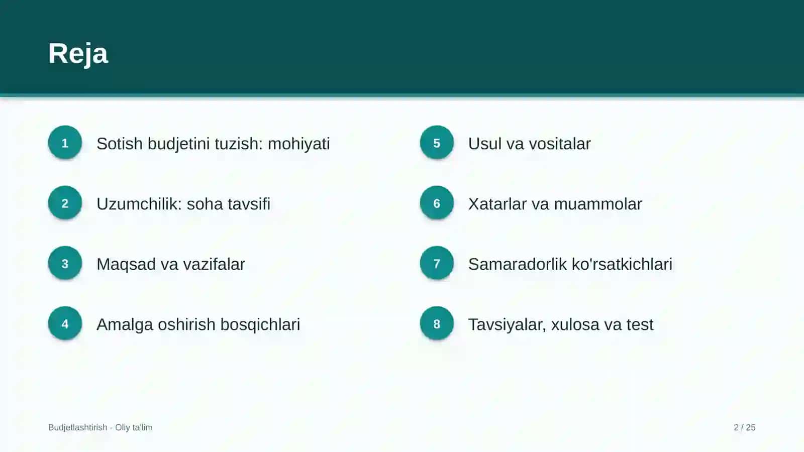 uzumchilikda sotish budjetini tuzish 5534 2