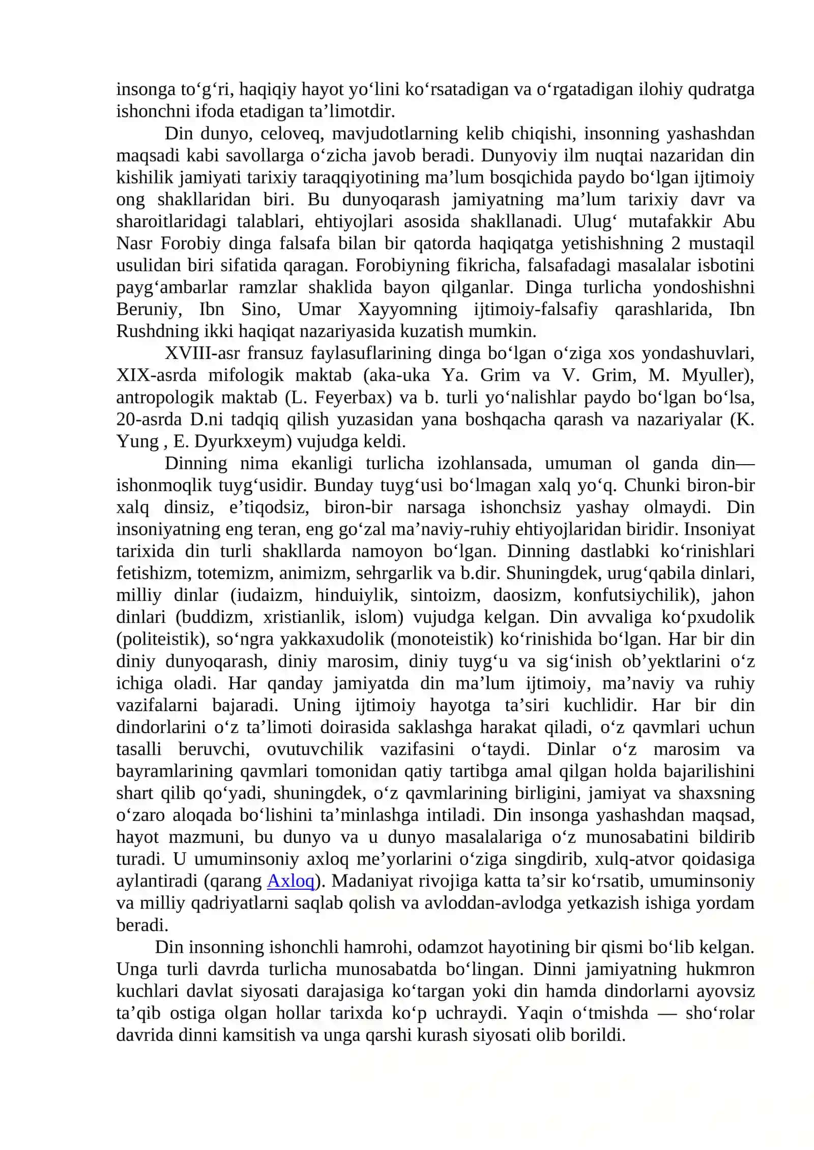 Dinshunoslik Fanining Predmeti, Maqsadi va Vazifalari 2