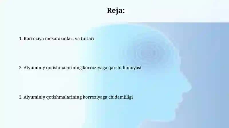 Alyuminiy qotishmalarining korroziyaga chidamliligi 2