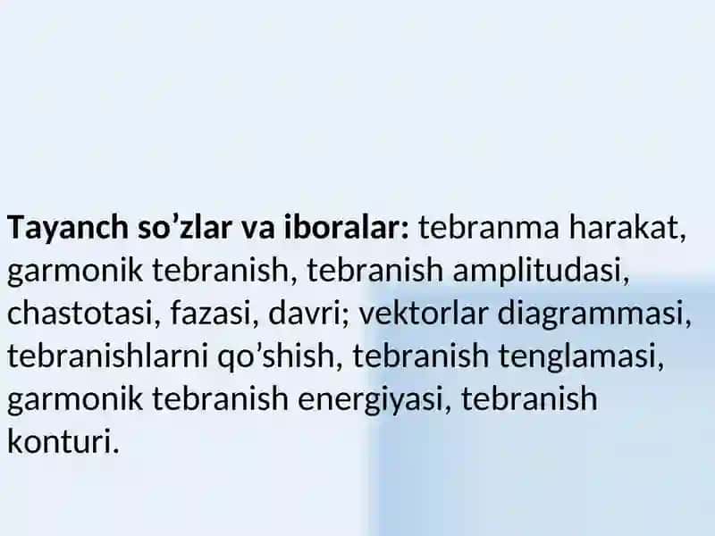 Gаrmоnik tеbrаnmа harakati 2