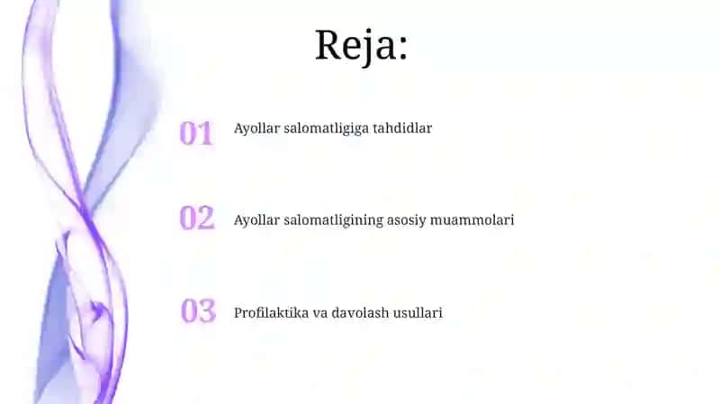 Ayollar kasalligi 2