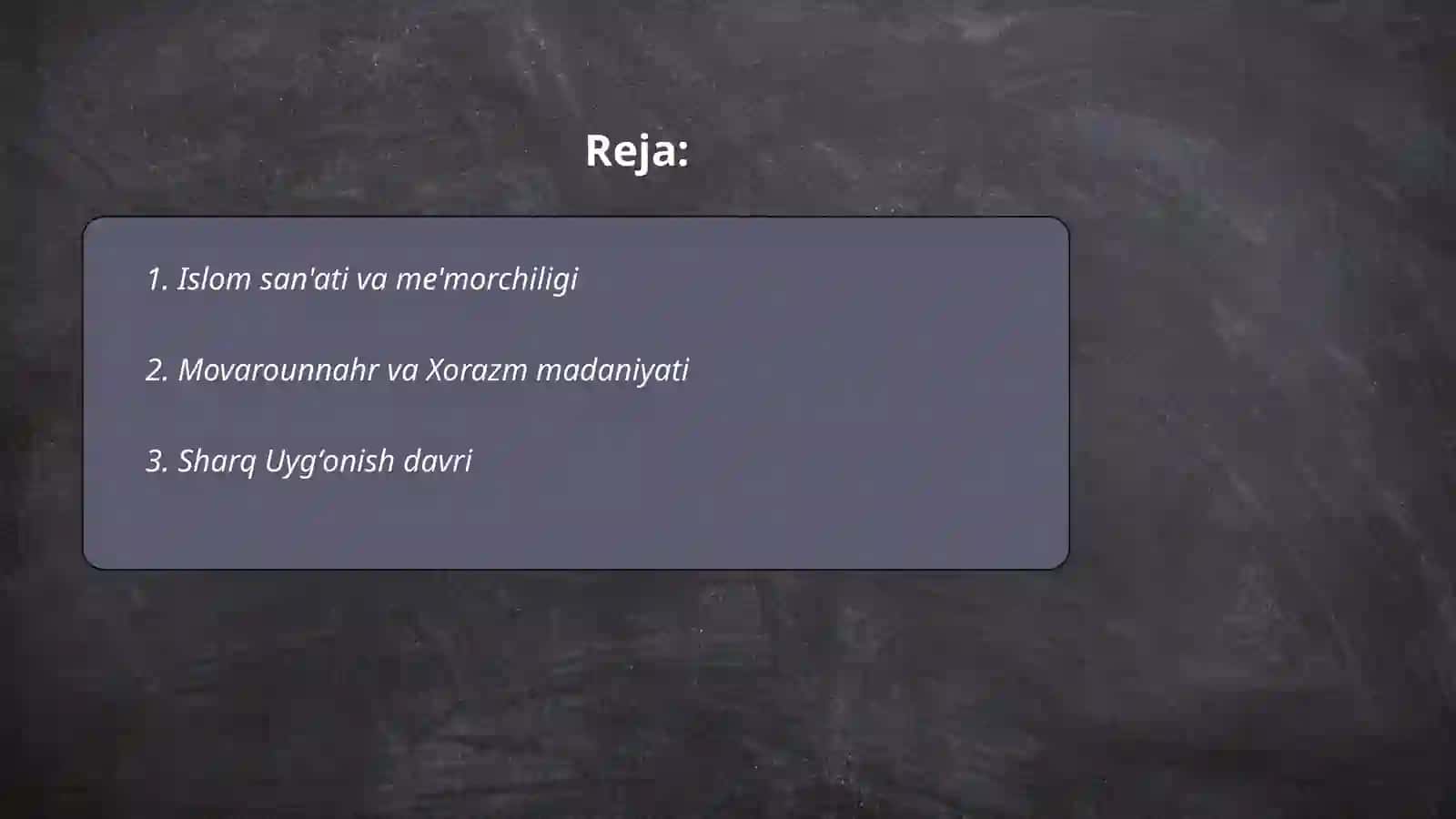 Islom san'ati va me'morchiligi 2