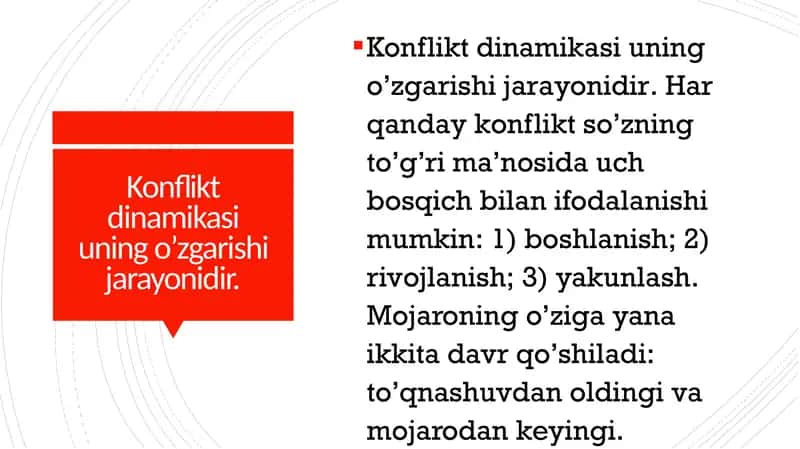 Mojaroning dinamikasi 2