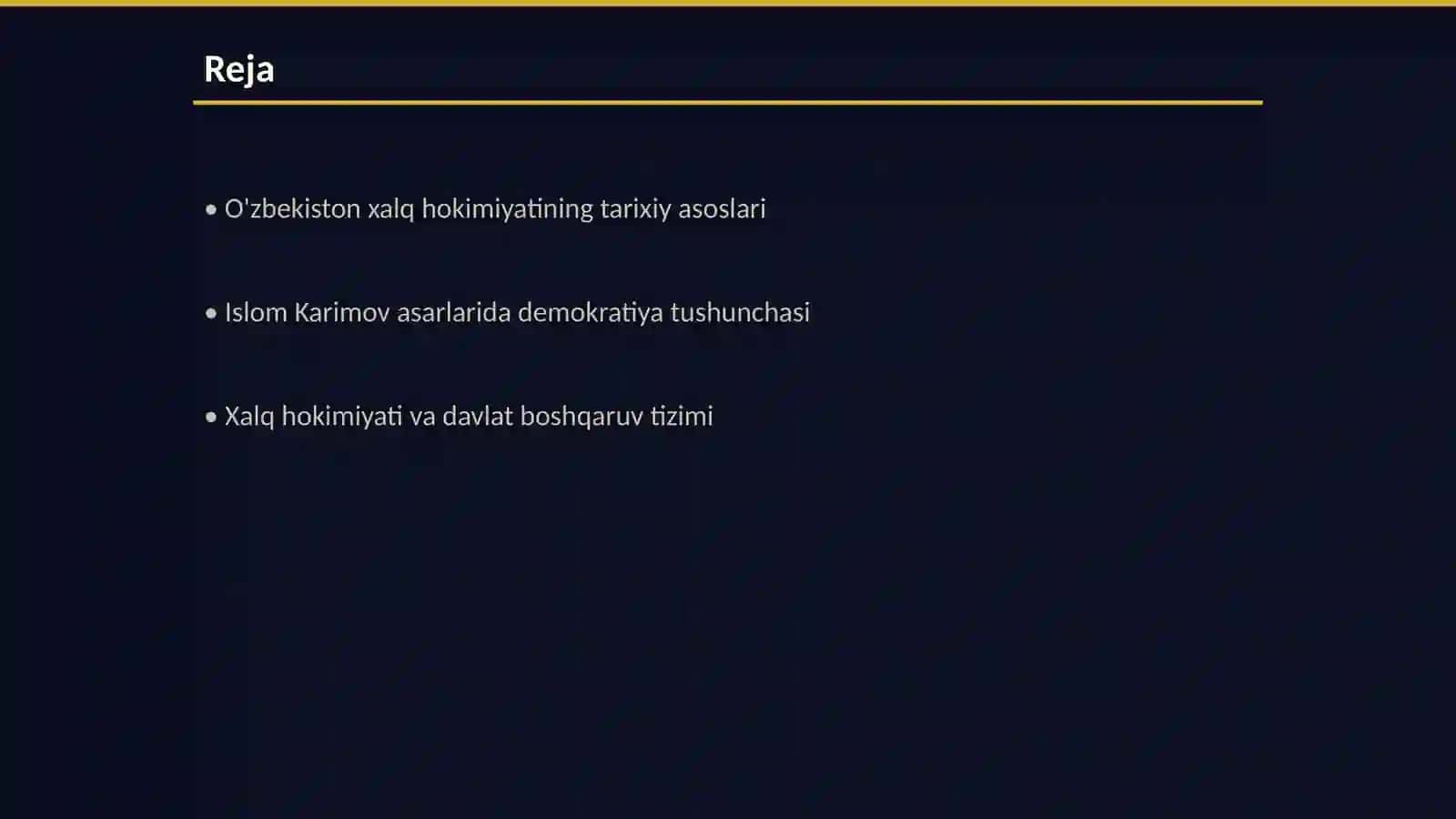 Islom Karimov asarlarida mustaqil òzbekiston xalq hokimiyati asoslari 2