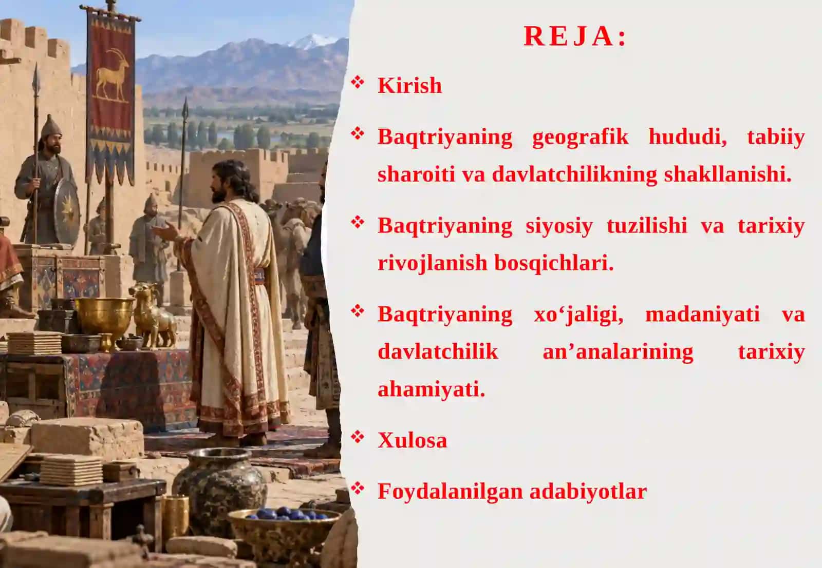 Qadimgi Baqtriya davlati: hududi, siyosiy tuzilishi va davlat chilikani' analari 2